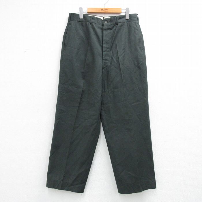 W33★古着 ビンテージ ミリタリー パンツ メンズ 50年代 50s ウール USA製 グレー系 26apr21