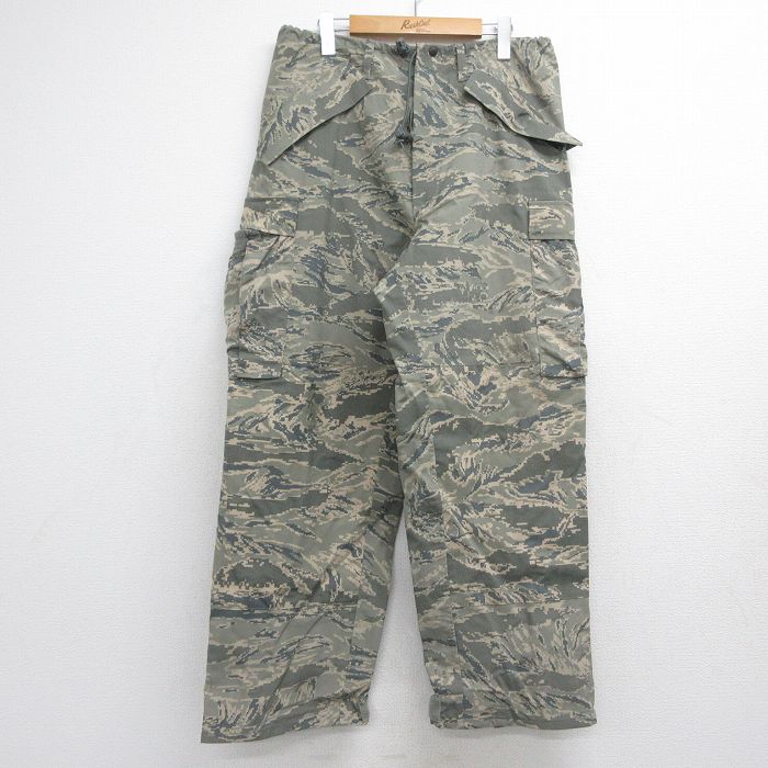 ミリタリー 00s カーゴパンツ ゴアテックス デジタルタイガーカモ カーキ 実寸W35 | 古着