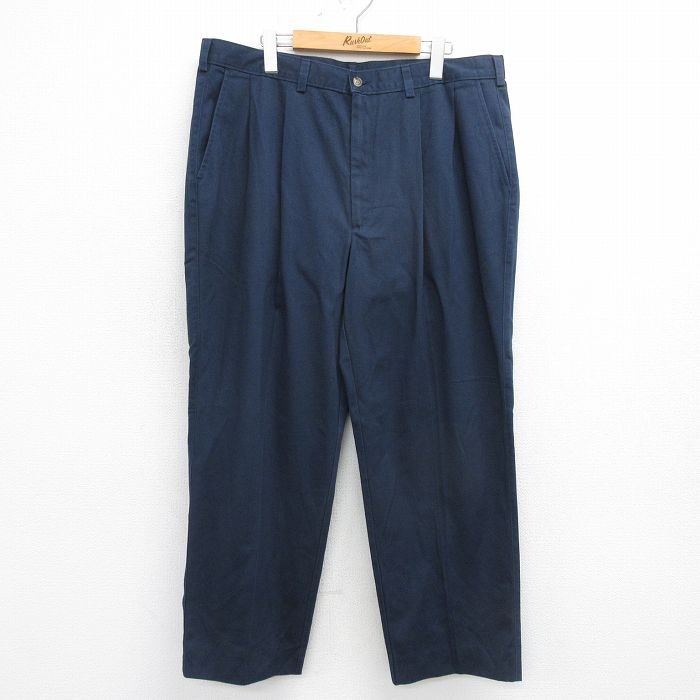 【30%OFF】W38★古着 セントジョンズベイ パンツ メンズ 00年代 00s コットン 紺 ネイビー 24jun21 中古 ボトムス ロング