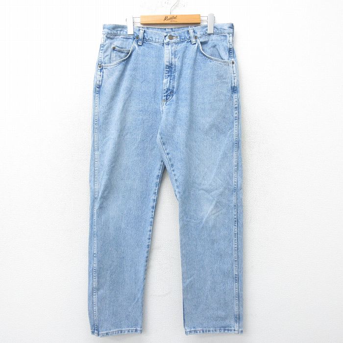 W36★古着 ラングラー Wrangler ジーンズ メンズ 00年代 00s 紺 ネイビー デニム 24oct23 中古 ボトムス ジーパン Gパン ロング パンツ