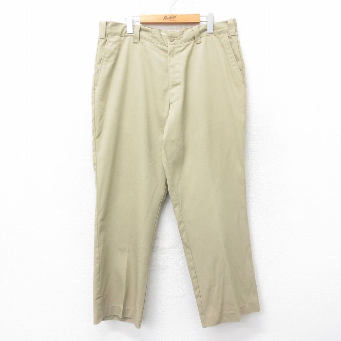 W38★古着 ビッグマック BIG MAC パンツ メンズ 00年代 00s ベージュ カーキ 24nov06 中古 ボトムス ロング