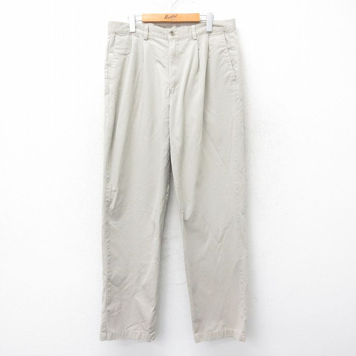 W35★古着 ドッカーズ パンツ メンズ コットン ベージュ カーキ 24nov06 中古 ボトムス ロング