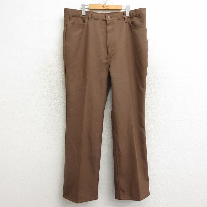 W41★古着 リーバイス Levis 517 パンツ メンズ 80年代 80s ブーツカット 大きいサイズ タロン 茶 ブラウン 【spe】 24nov06 中古 ボトムス ロング