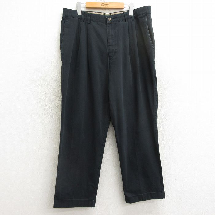 W38★古着 ドッカーズ チノ パンツ チノパン メンズ 00年代 00s コットン 黒 ブラック 24nov06 中古 ボトムス ロング