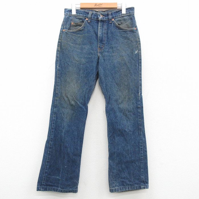 W31★古着 リーバイス Levis ジーンズ メンズ 00年代 00s コットン 紺 ネイビー デニム 24nov06 中古 ボトムス ジーパン Gパン ロング パンツ