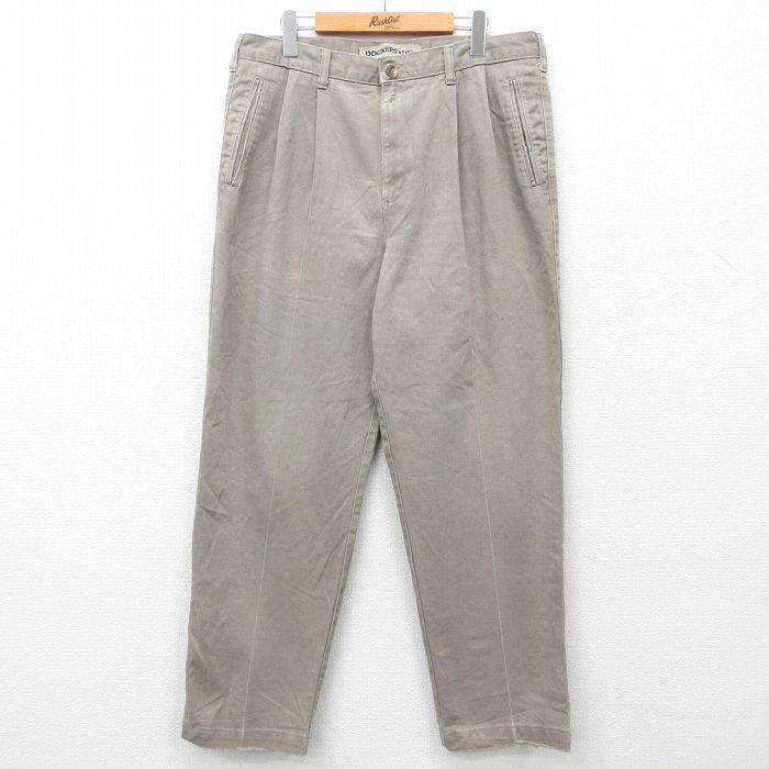 W36★古着 ドッカーズ パンツ メンズ コットン ベージュ カーキ 24nov08 中古 ボトムス ロング