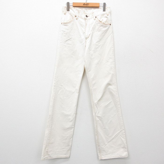 W31★古着 リーバイス Levis ジーンズ メンズ 80年代 80s タロン 生成り 24nov09 中古 ボトムス ジーパン Gパン ロング パンツ