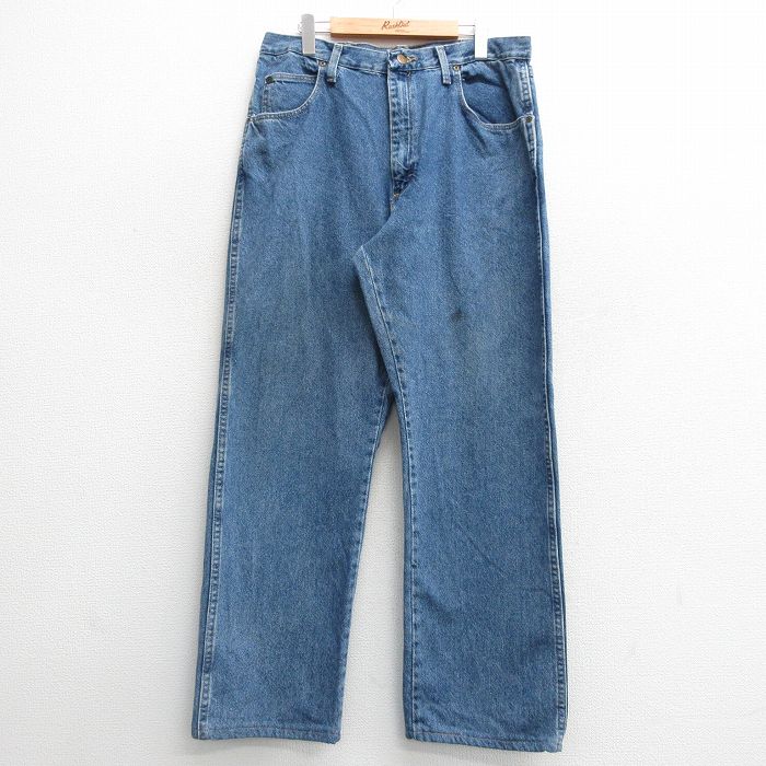 W36★古着 レッドキャップ ジーンズ メンズ 00年代 00s コットン 紺 ネイビー デニム 24nov13 中古 ボトムス ジーパン Gパン ロング パンツ