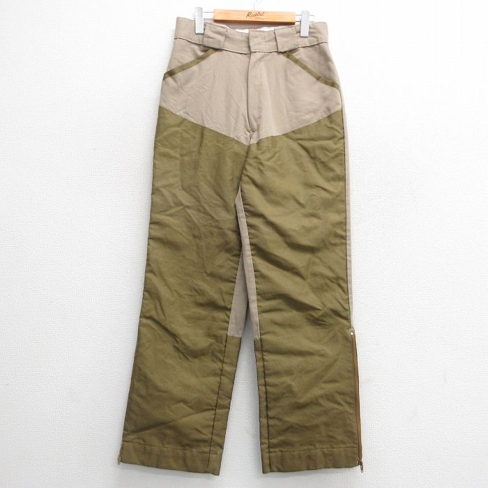 【20%OFF】W31★古着 ハンティング パンツ メンズ 90年代 90s 濃緑他 グリーン 24nov16 中古 ボトムス ロング