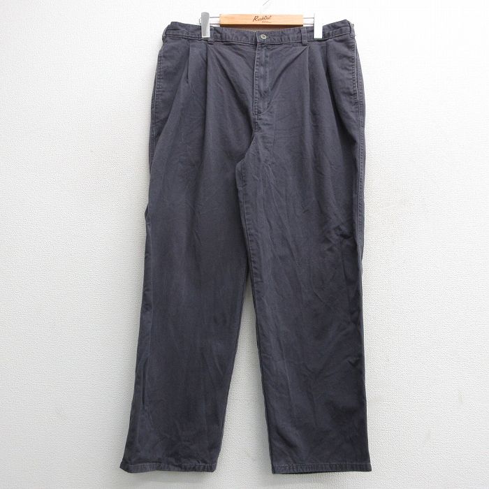 W38★古着 ドッカーズ パンツ メンズ 90年代 90s コットン 濃グレー 24nov16 中古 ボトムス ロング