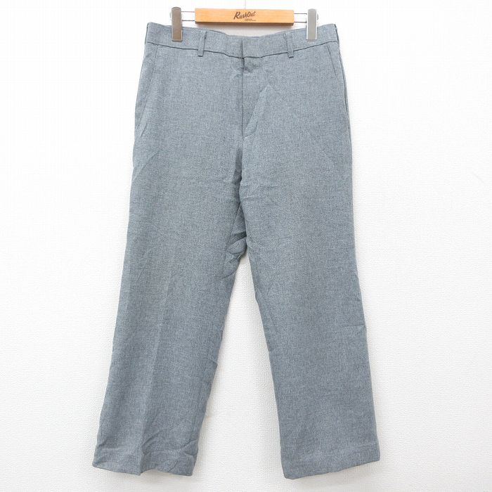 W31★古着 リーバイス Levis アクション スラックス パンツ メンズ 90年代 90s スタプレ グレー 【spe】 24dec14 中古 ボトムス ロング