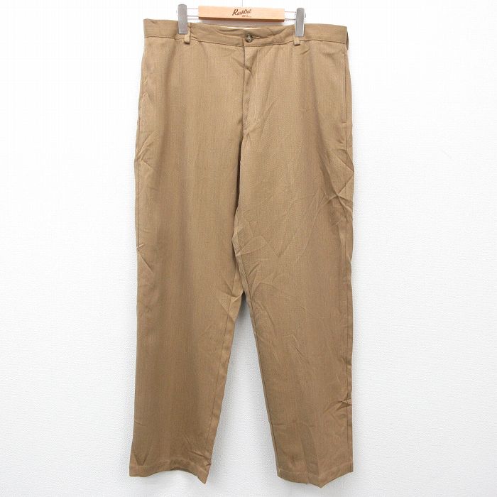 W39★古着 エルエルビーン LLBEAN パンツ メンズ 00年代 00s ウール 茶 ブラウン 24dec14 中古 ボトムス ロング