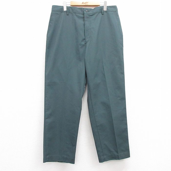 W36★古着 レッドキャップ ワーク パンツ メンズ 00年代 00s 緑系 グリーン 24dec19 中古 ボトムス ロング