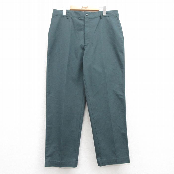W36★古着 レッドキャップ ワーク パンツ メンズ 00年代 00s 緑系 グリーン 24dec19 中古 ボトムス ロング