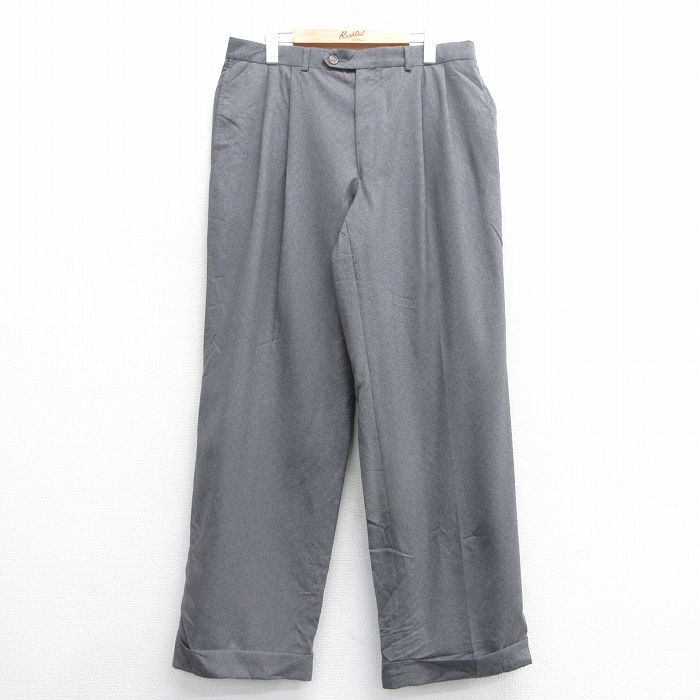 【20%OFF】W35★古着 ラルフローレン Ralph Lauren ブランド パンツ メンズ ウール カナダ製 グレー 25jan09 中古 ボトムス ロング