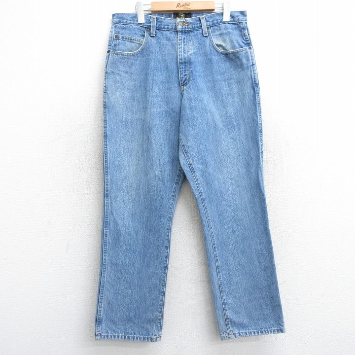 W33★古着 レッドヘッド ジーンズ メンズ 00年代 00s コットン 紺 ネイビー デニム 25feb01 中古 ボトムス ジーパン Gパン ロング パンツ
