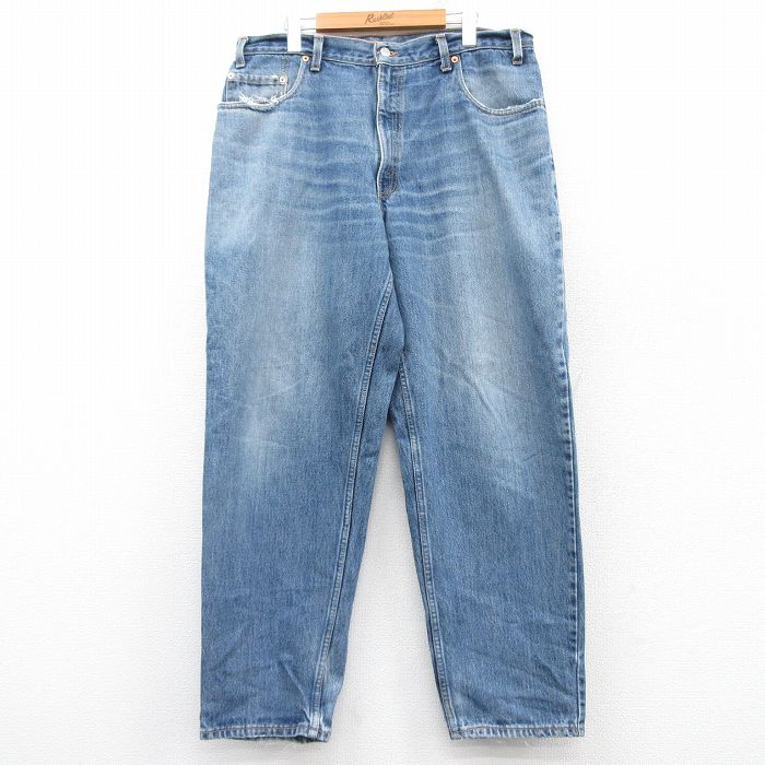 W37★古着 リーバイス Levis 560 ジーンズ メンズ 00年代 00s テーパード ヒゲ コットン カナダ製 紺 ネイビー デニム 【spe】 25feb04 中古 ボトムス ジーパン Gパン ロング パンツ