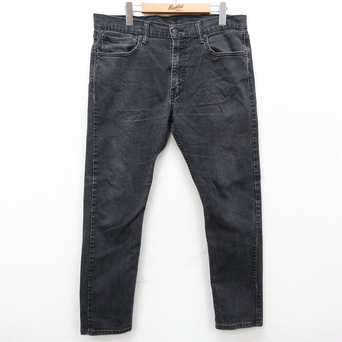 W35★古着 リーバイス Levis 512 ジーンズ メンズ 黒 ブラック デニム 25feb01 中古 ボトムス ジーパン Gパン ロング パンツ