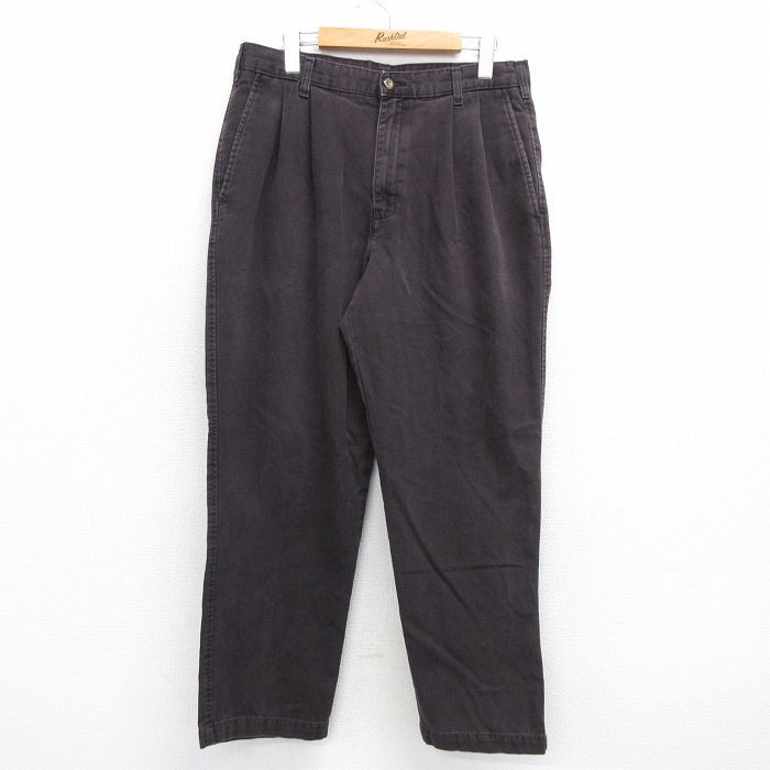 W35★古着 ドッカーズ パンツ メンズ 00年代 00s コットン 紺 ネイビー 25feb03 中古 ボトムス ロング