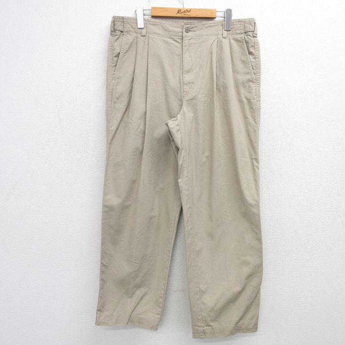 W37★古着 ドッカーズ パンツ メンズ 90年代 90s ベージュ カーキ 25feb03 中古 ボトムス ロング