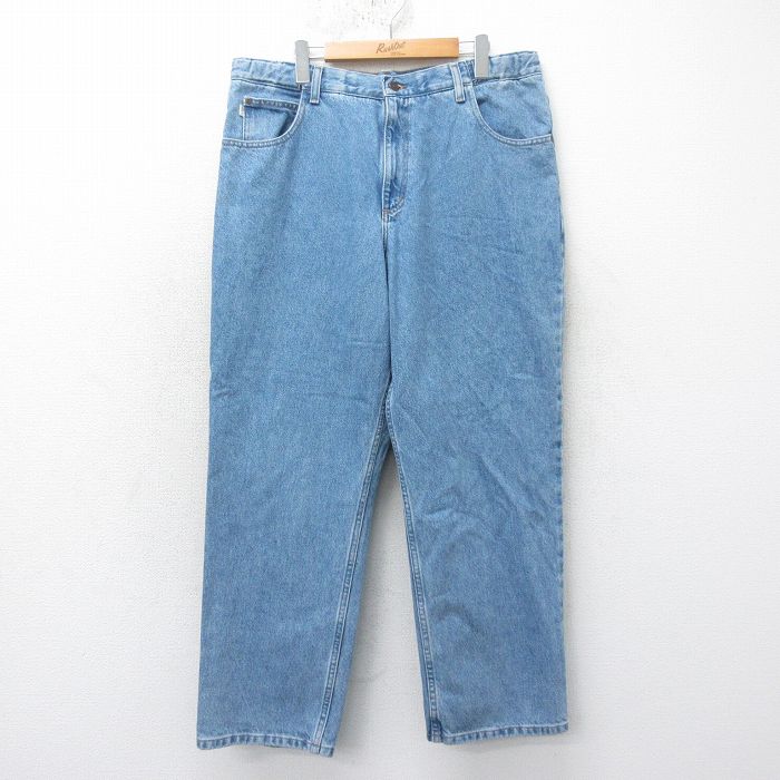 W38★古着 エルエルビーン LLBEAN ジーンズ メンズ 00年代 00s コットン 紺 ネイビー デニム 25feb04 中古 ボトムス ジーパン Gパン ロング パンツ