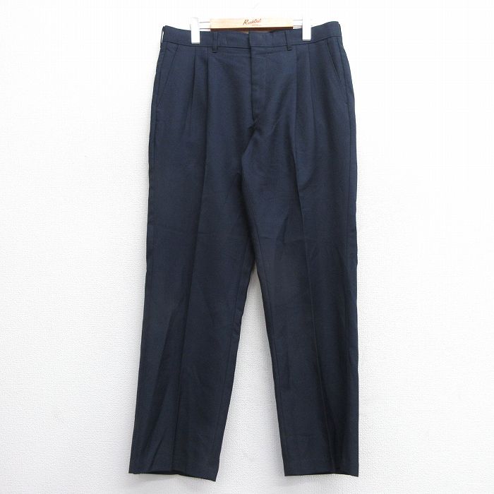 W36★古着 リーバイス Levis アクション スラックス パンツ メンズ 80年代 80s タロン 紺 ネイビー 【spe】 25feb06 中古 ボトムス ロング