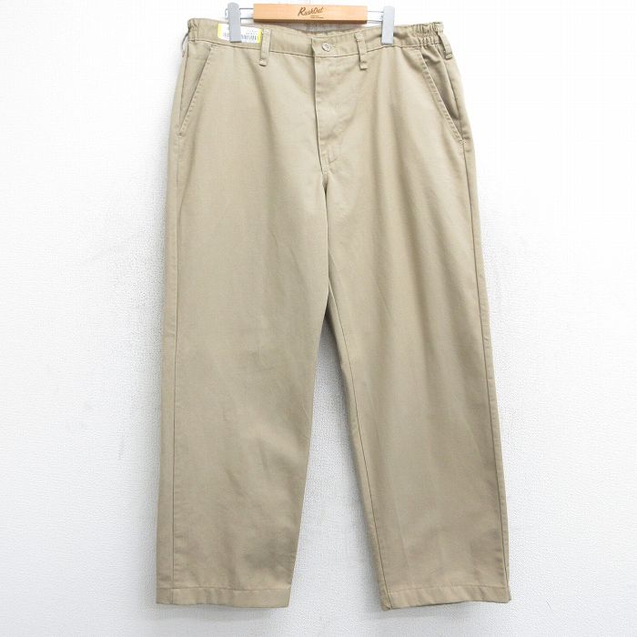 W36★古着 レッドキャップ ワーク パンツ メンズ ベージュ カーキ 25feb08 中古 ボトムス ロング