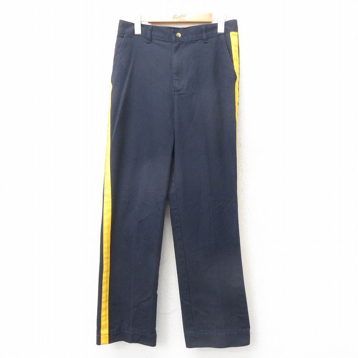 W30★古着 パンツ メンズ USA製 紺系他 ネイビー 25feb10 中古 ボトムス ロング