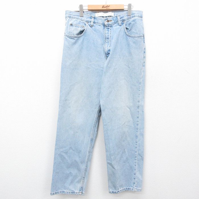 W34★古着 アリゾナジーンズ ジーンズ メンズ 00年代 00s コットン 紺 ネイビー デニム 25feb12 中古 ボトムス ジーパン Gパン ロング パンツ