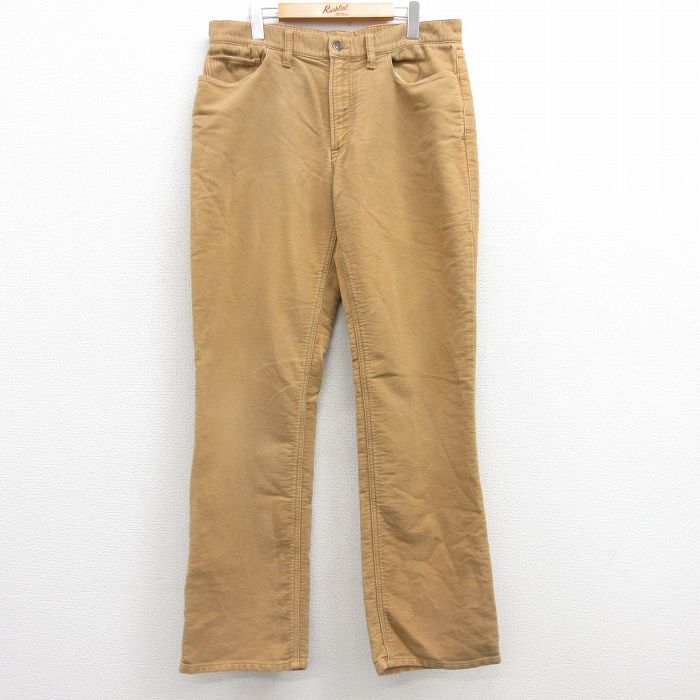 【50%OFF】W36★古着 ラルフローレン Ralph Lauren ブランド パンツ メンズ コットン ベージュ系 カーキ 25feb12 中古 ボトムス ロング