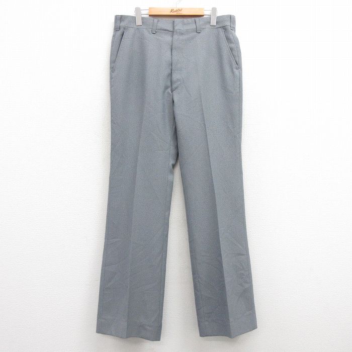 W36★古着 HAGGAR スラックス パンツ メンズ 80年代 80s USA製 タロン グレー 25feb13 中古 ボトムス ロング