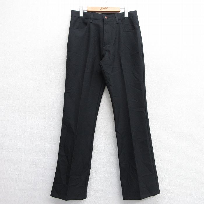 W33★古着 リーバイス Levis パンツ メンズ 黒 ブラック 25feb19 中古 ボトムス ロング