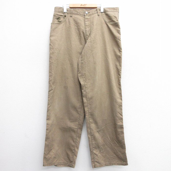 W39★古着 パタゴニア patagonia ジーンズ メンズ 茶 ブラウン デニム 25feb19 中古 ボトムス ジーパン Gパン ロング パンツ