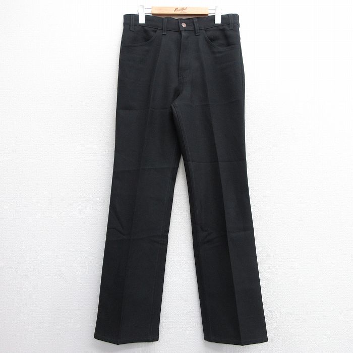 W34★古着 リーバイス Levis 517 パンツ メンズ 00年代 00s ブーツカット 黒 ブラック 25feb19 中古 ボトムス ロング
