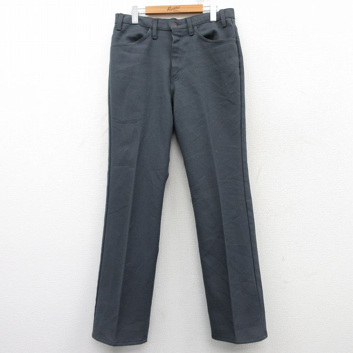 W34★古着 リーバイス Levis パンツ メンズ 80年代 80s 濃グレー 25feb20 中古 ボトムス ロング