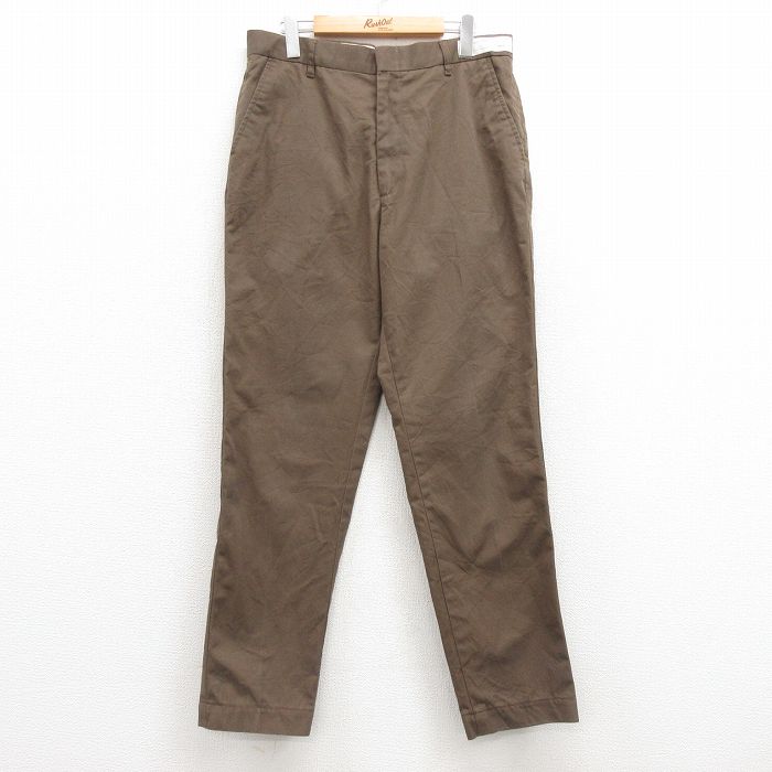 W33★古着 ワーク パンツ メンズ UPS 茶 ブラウン 25feb21 中古 ボトムス ロング