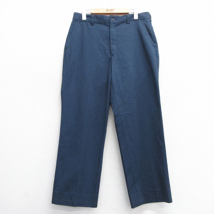 W32★古着 ビッグベン BIG BEN パンツ メンズ 00年代 00s 紺 ネイビー 25feb22 中古 ボトムス ロング