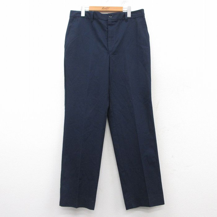 W36★古着 レッドキャップ ワーク パンツ メンズ 90年代 90s USA製 紺 ネイビー 25feb25 中古 ボトムス ロング