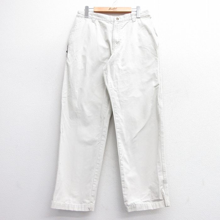 【50%OFF】W31★古着 コロンビア COLUMBIA パンツ メンズ 00年代 00s コットン 薄ベージュ カーキ 25feb27 中古 ボトムス ロング