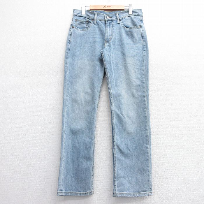 W31★古着 リーバイス Levis 514 ジーンズ メンズ 紺 ネイビー デニム 25feb28 中古 ボトムス ジーパン Gパン ロング パンツ