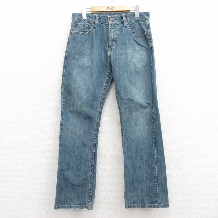 W32★古着 リーバイス Levis 559 ジーンズ メンズ コットン 紺 ネイビー デニム 25feb28 中古 ボトムス ジーパン Gパン ロング パンツ