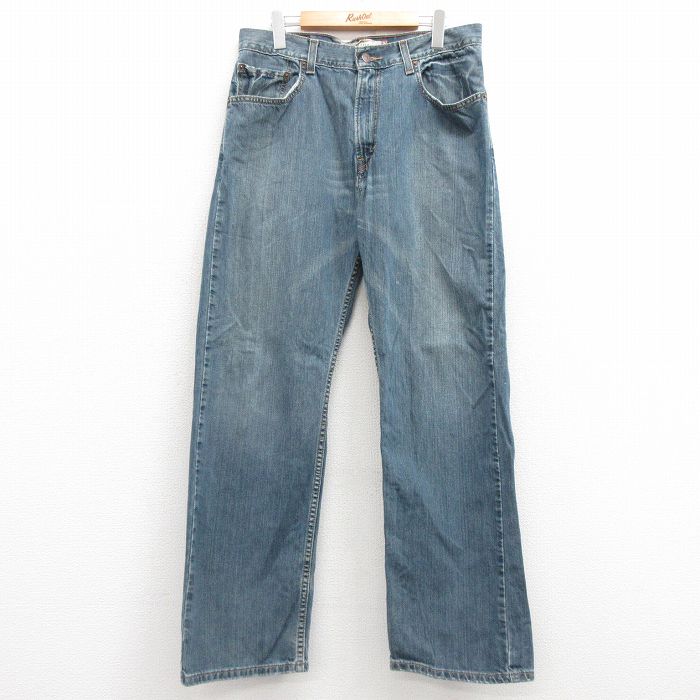 W33★古着 リーバイス Levis 559 ジーンズ メンズ コットン 紺 ネイビー デニム 25feb28 中古 ボトムス ジーパン Gパン ロング パンツ