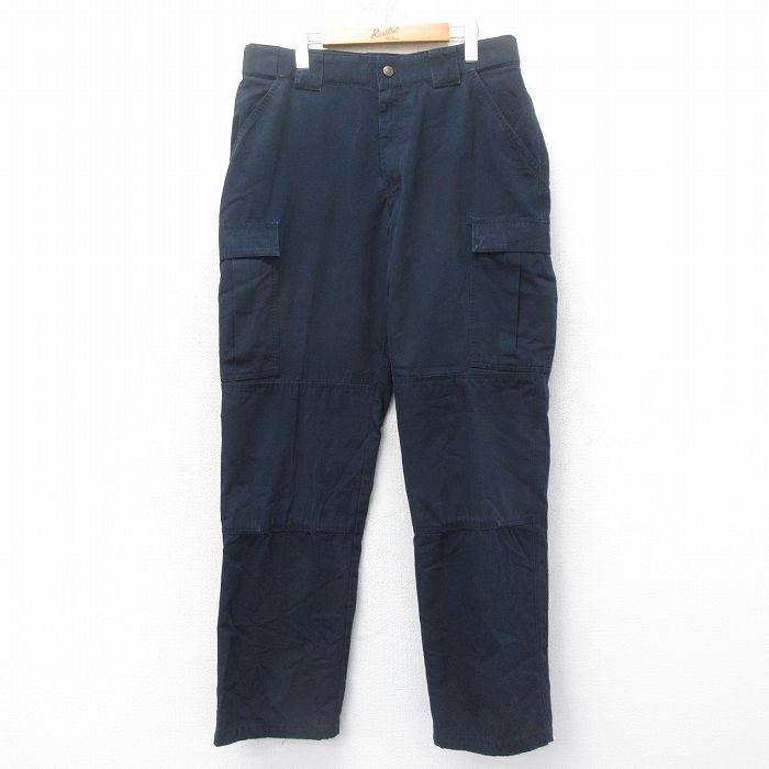 W35★古着 5.11 タクティカル カーゴ パンツ メンズ リップストップ 紺 ネイビー 25feb28 中古 ボトムス ロング