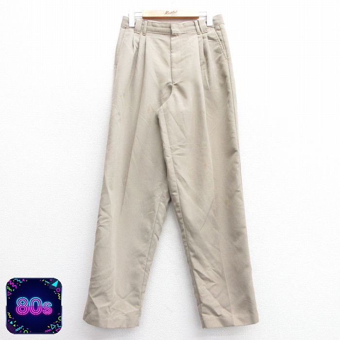 【50%OFF】80s パンツ タロン ベージュ W29 | 古着