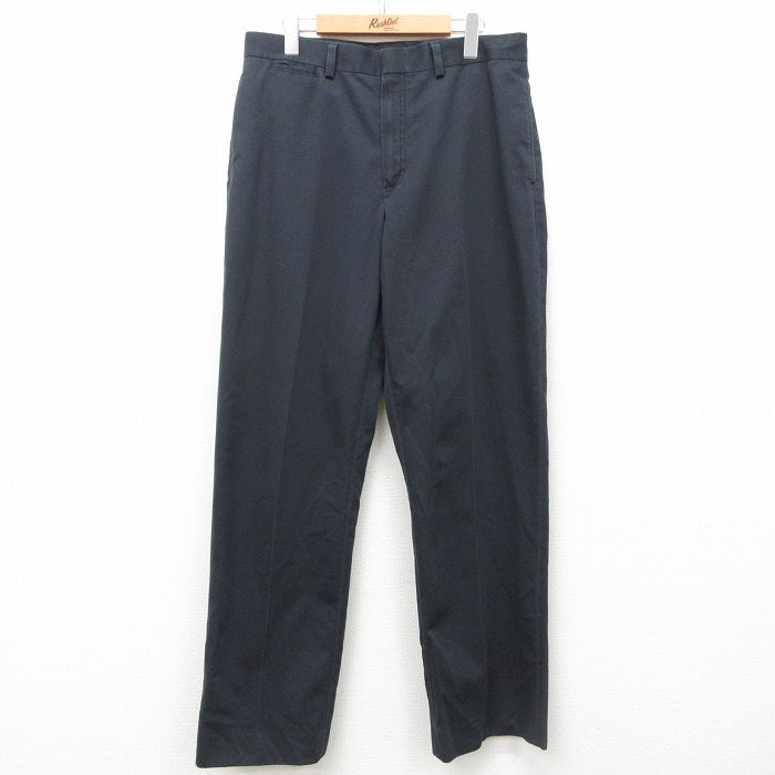 W35★古着 エルエルビーン LLBEAN パンツ メンズ 00年代 00s 黒 ブラック 25mar01 中古 ボトムス ロング