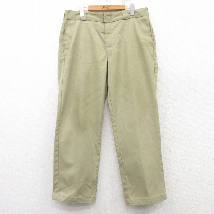 W36★古着 ディッキーズ Dickies ワーク パンツ メンズ 874 緑系 グリーン 25mar01 中古 ボトムス ロング