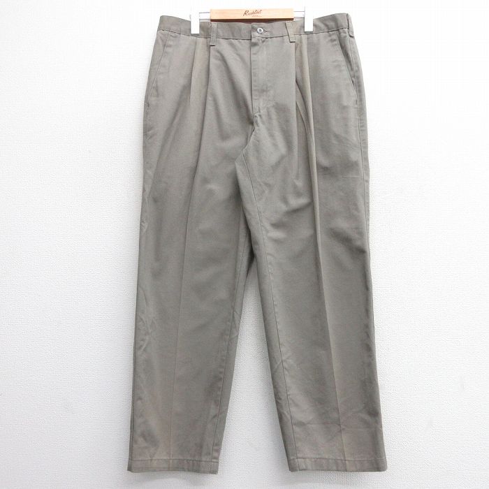 W38★古着 リー Lee パンツ メンズ グレー系 25mar01 中古 ボトムス ロング