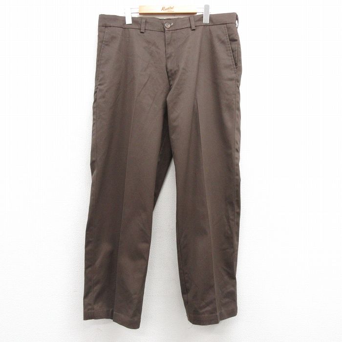 W39★古着 セントジョンズベイ パンツ メンズ 茶 ブラウン 25mar03 中古 ボトムス ロング