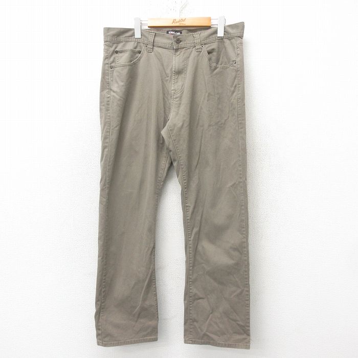 W36★古着 カークランド パンツ メンズ ベージュ カーキ 25mar03 中古 ボトムス ロング