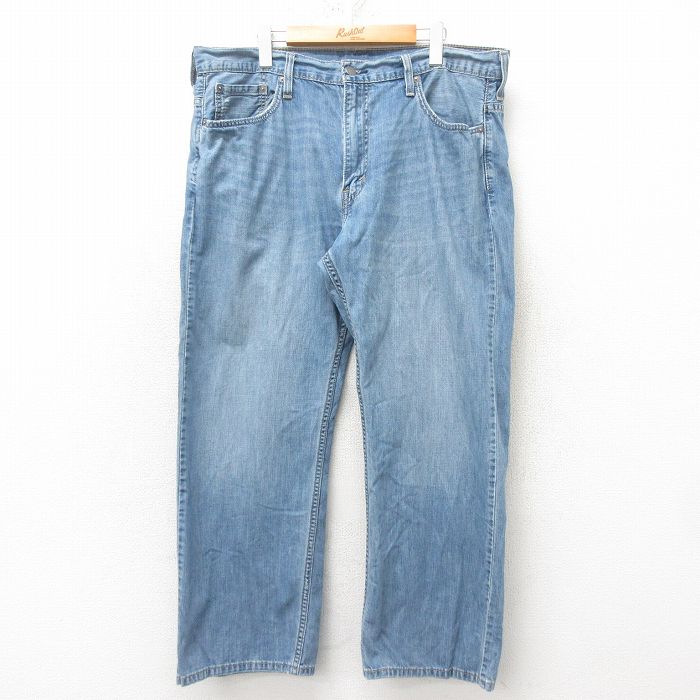W39★古着 リーバイス Levis 569 ジーンズ メンズ ヒゲ コットン 紺 ネイビー デニム 25mar03 中古 ボトムス ジーパン Gパン ロング パンツ